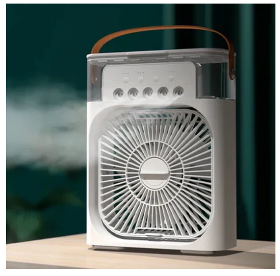 AIR COOLER©3 en 1 | Mini Ventilador Portátil con Humidificador